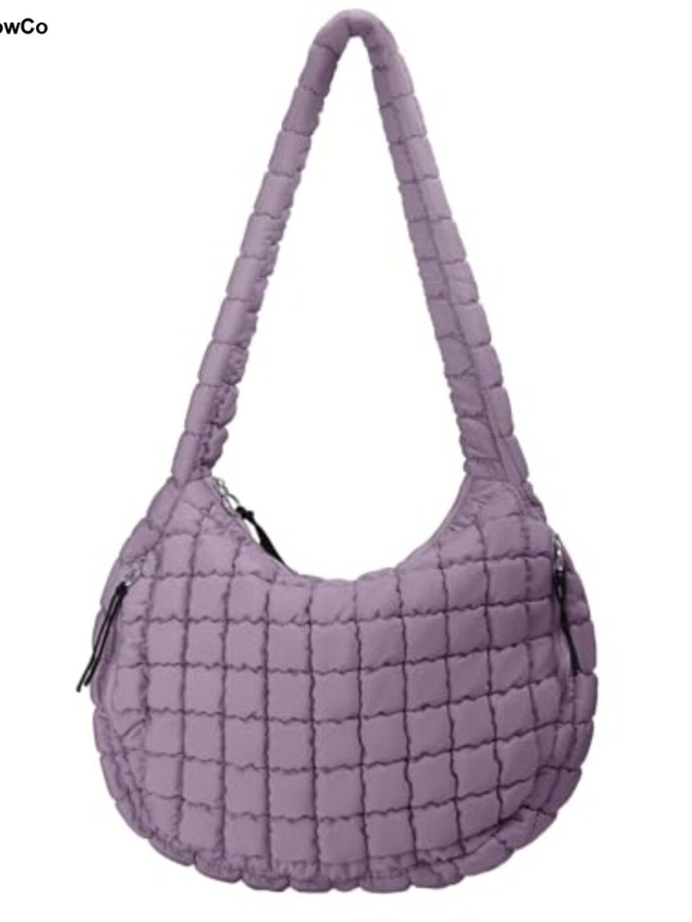 Quilted Puffer Tote Bag Women Large Nylon Crossbody Hobo Purse